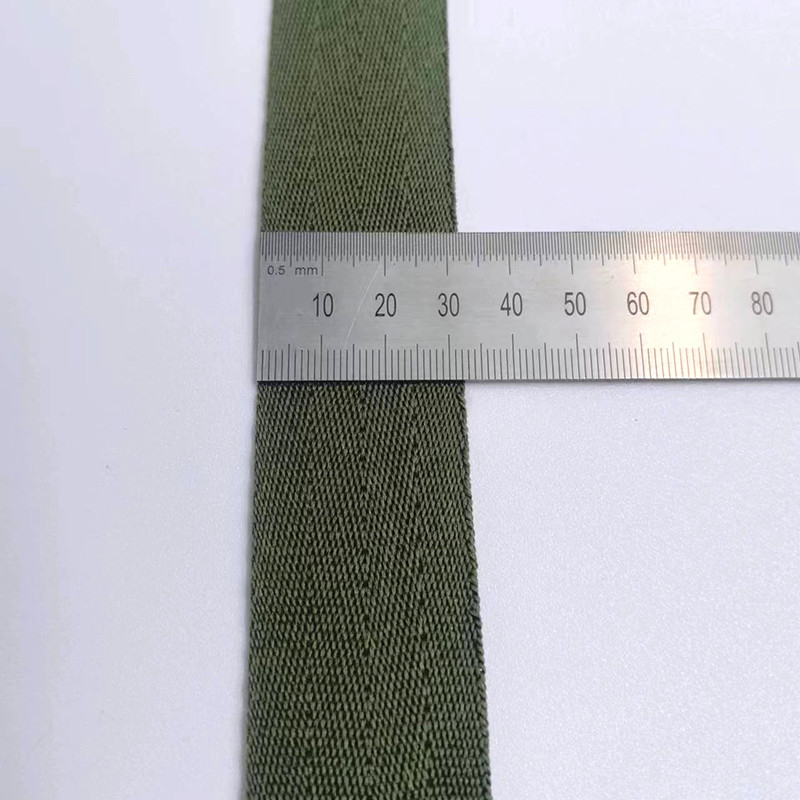 サイズ 調整可能 環境に優しい純ポリエステル ヘリングボーン 帯 耐磨性