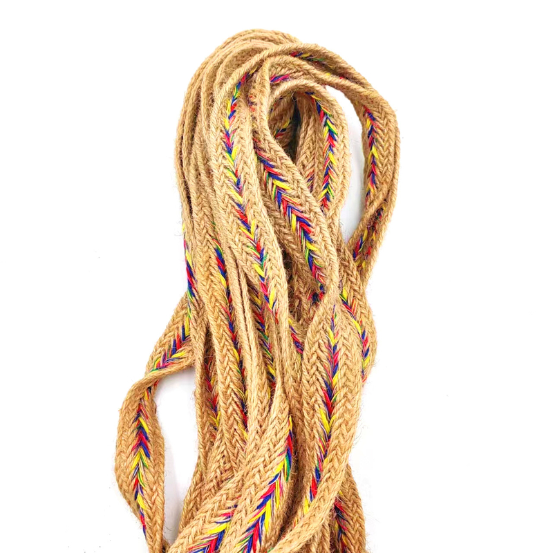 2.5cm 幅 天然ジュート 蕾のリボン トリート ジュート 工芸用 ヘリングボーン Webbing