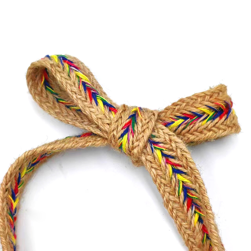 2.5cm 幅 天然ジュート 蕾のリボン トリート ジュート 工芸用 ヘリングボーン Webbing