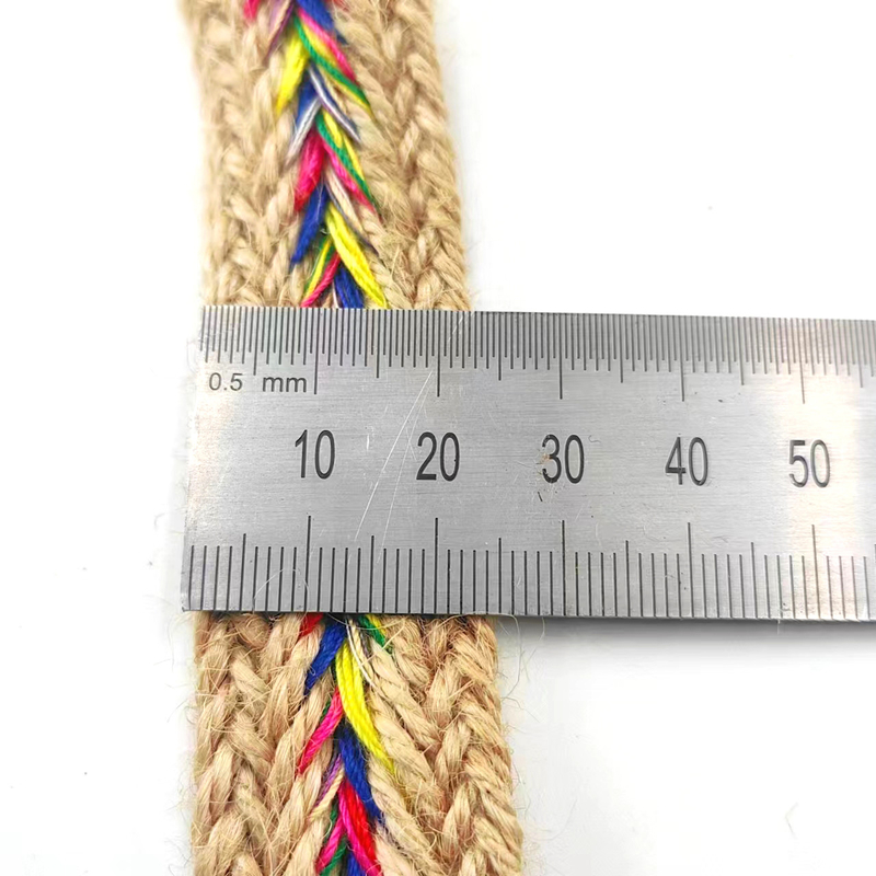 2.5cm 幅 天然ジュート 蕾のリボン トリート ジュート 工芸用 ヘリングボーン Webbing
