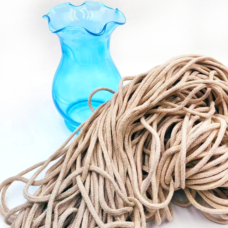 DIY 服飾アクセサリーのための5mmホールヘンプロープ 100% ヘンプ Webbing 編み木糸ロープ