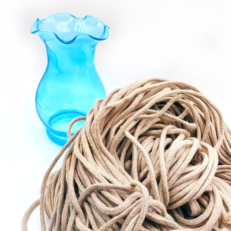 DIY 服飾アクセサリーのための5mmホールヘンプロープ 100% ヘンプ Webbing 編み木糸ロープ