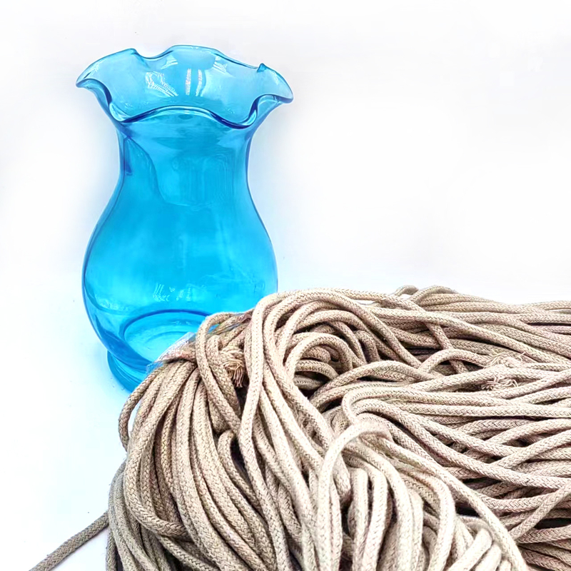 DIY 服飾アクセサリーのための5mmホールヘンプロープ 100% ヘンプ Webbing 編み木糸ロープ
