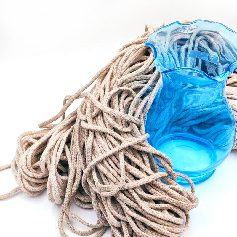 DIY 服飾アクセサリーのための5mmホールヘンプロープ 100% ヘンプ Webbing 編み木糸ロープ