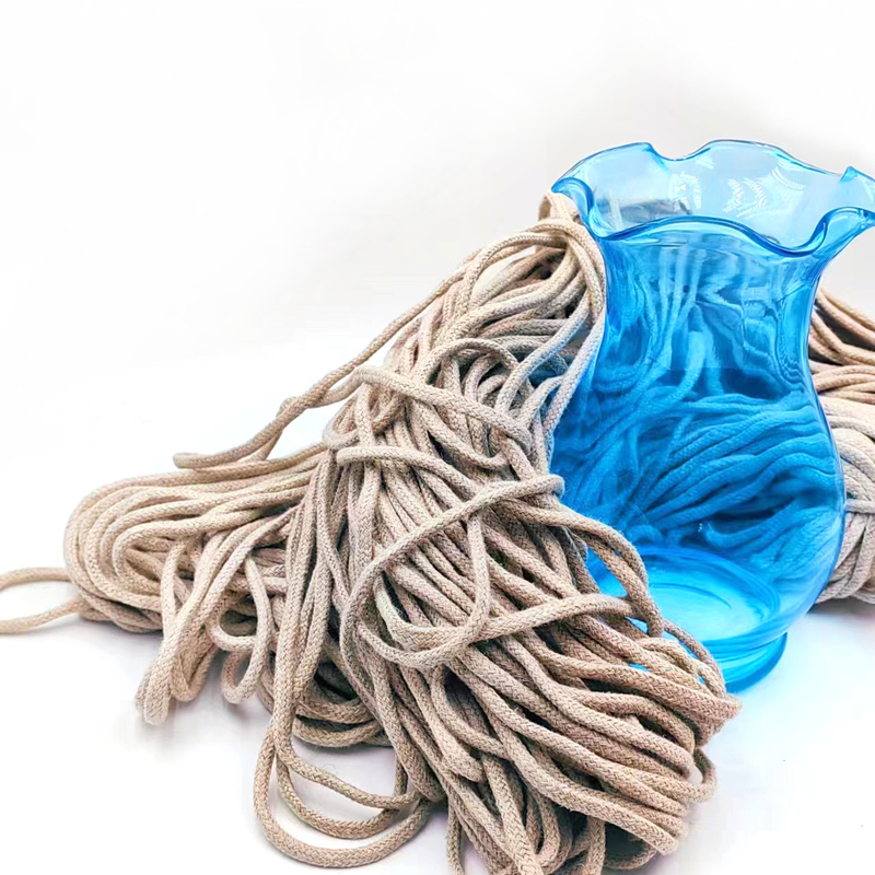 DIY 服飾アクセサリーのための5mmホールヘンプロープ 100% ヘンプ Webbing 編み木糸ロープ