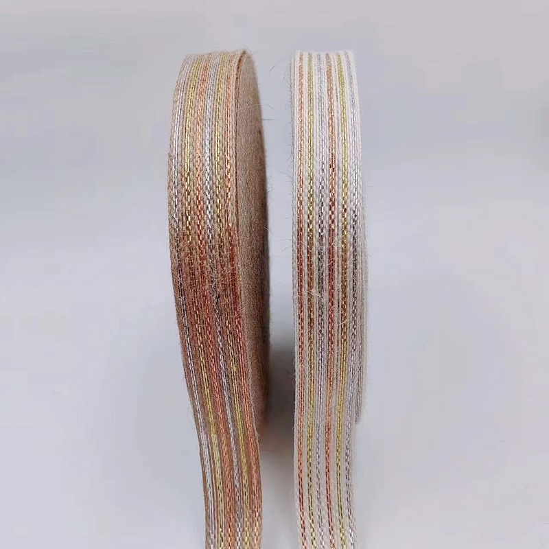 シンプル マルチ仕様 ジュート 環境保護 金色の釣りライン リボン