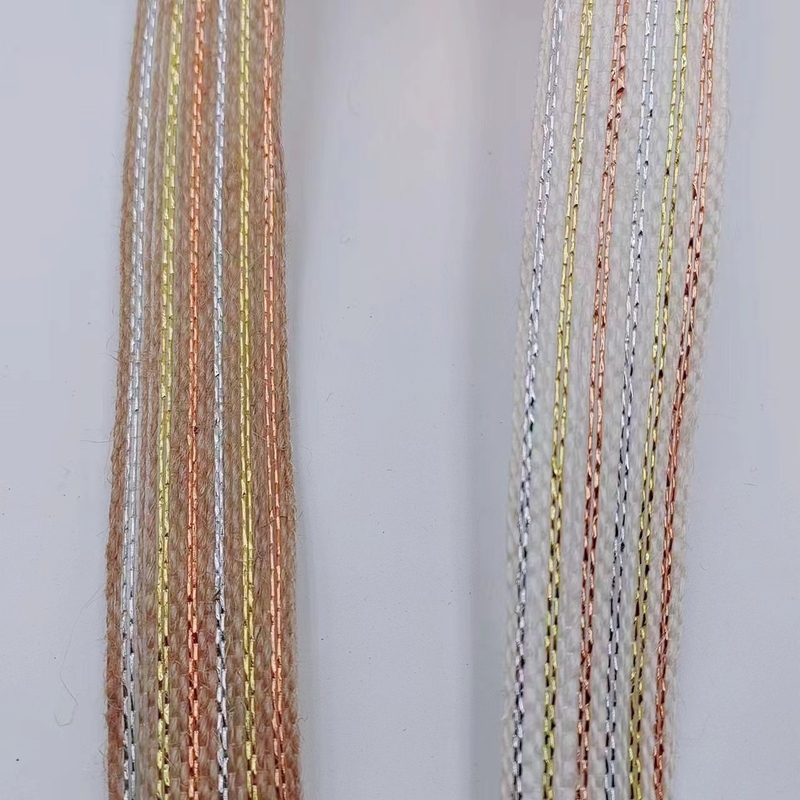 シンプル マルチ仕様 ジュート 環境保護 金色の釣りライン リボン