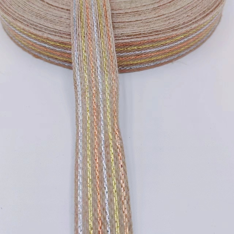 シンプル マルチ仕様 ジュート 環境保護 金色の釣りライン リボン