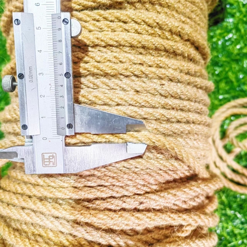 4mm 直径 天然ジュート ヘンプロープ DIY 装飾 手作り 手作り プレゼント 梱包