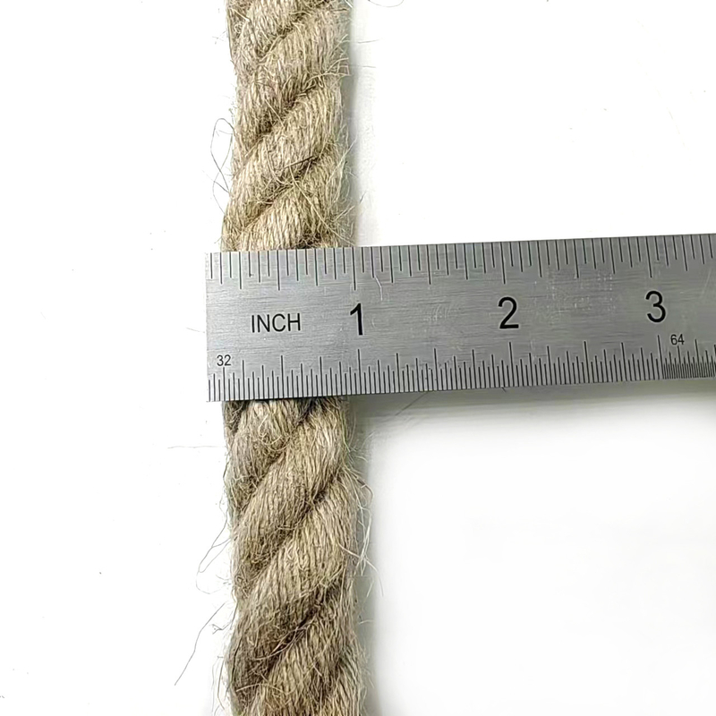 20mm 編みついたジュートロープ 曲がったロープ ハンプロープ 工芸品 装飾風景 手作り