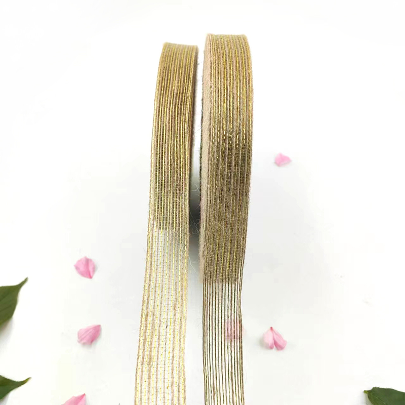 環境に優しい 25mm ジュートリボン 包装用 束はサポートされていません 7 日 サンプル注文