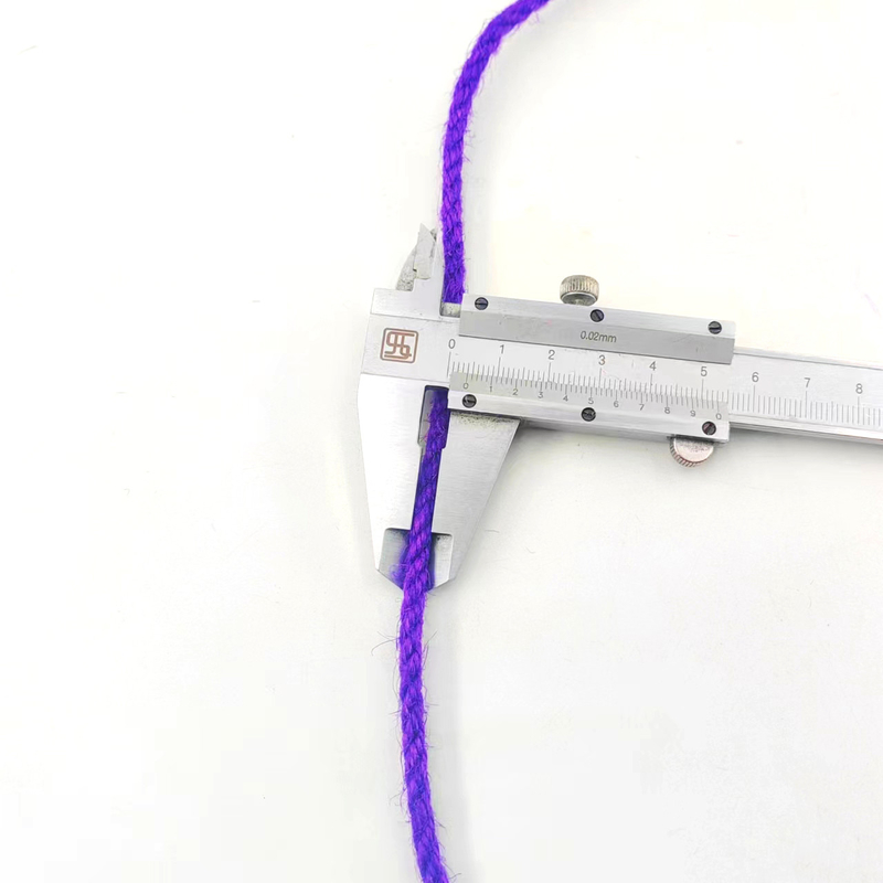 4.5mm 紫色 クラフト ジュート ロープ ロール 扭曲 ジュート ツイン ハンプ ストリング ギフト 包装 用