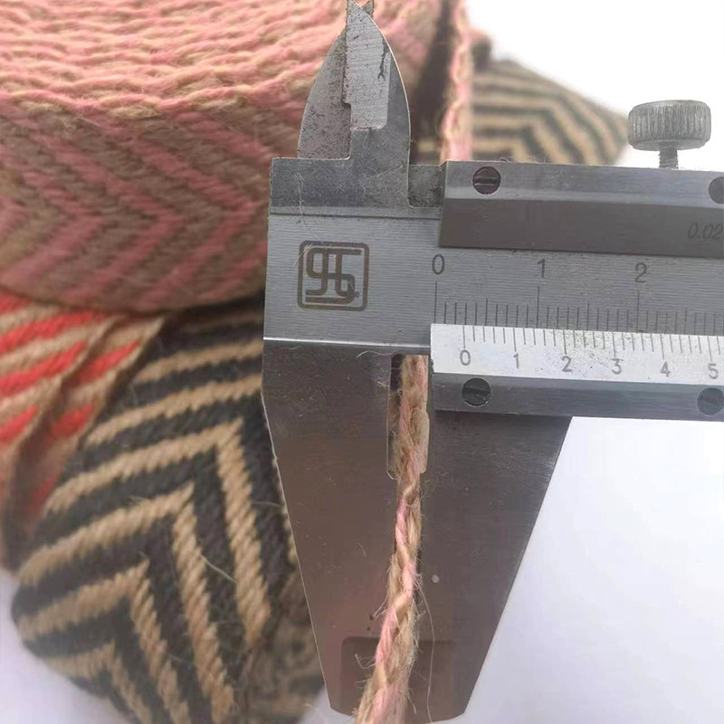 4cm幅 2.5mm厚さ ジュート網糸 ヘリング骨網糸 エッジ 環境に優しい靴のために
