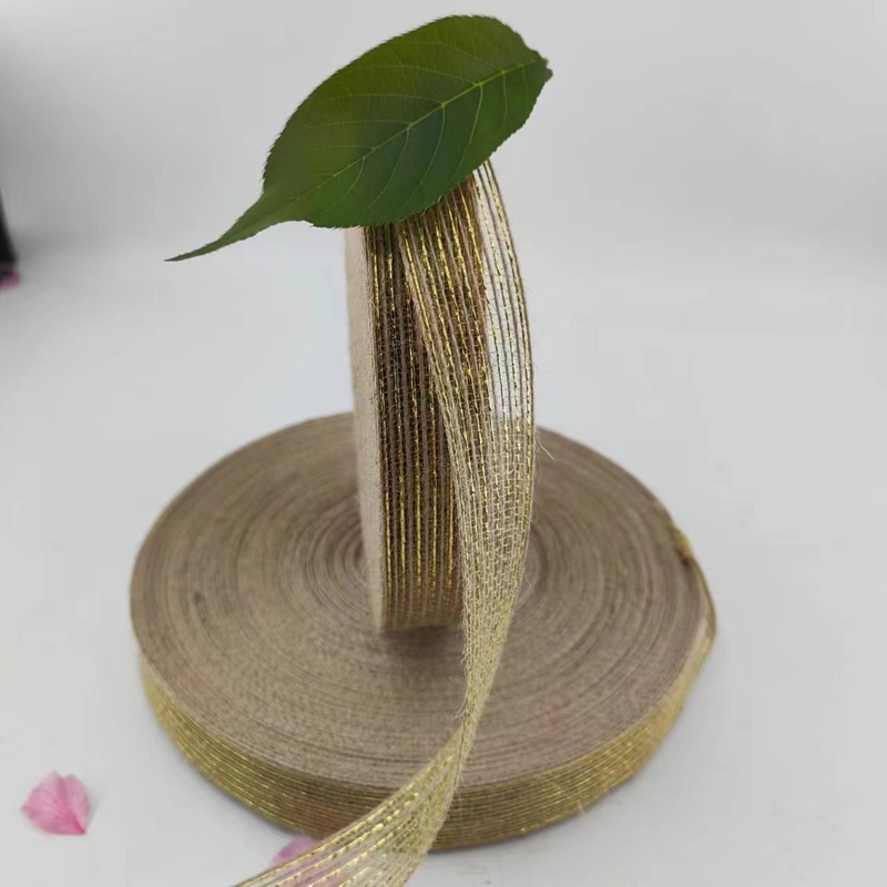 DIY 25mm ヘンプ・ジュート・ベービング シンプルスタイル 布団魚糸のリボン