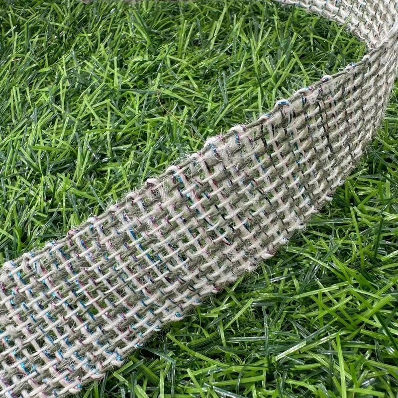 カスタマイズされた純天然ジュート 色のジュート リボン ギフトパッケージング Webbing